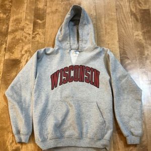 Women’s size small hooded Wisconsin sweatshirt